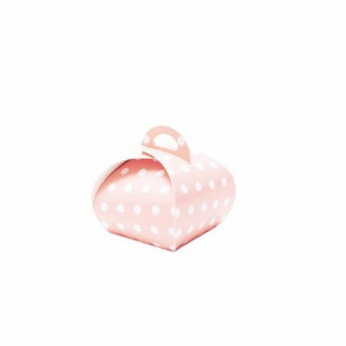 Confectionery Boxes- Made with Recycled Material- Light Pink Color or Polkadot